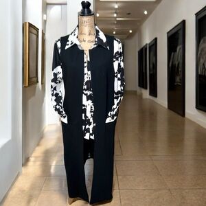 Pristine L.A.M.B.-Black Midi Vest Sleeveless-10